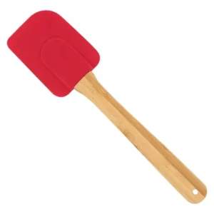 Espátula Reta Silicone E Bamboo Mor