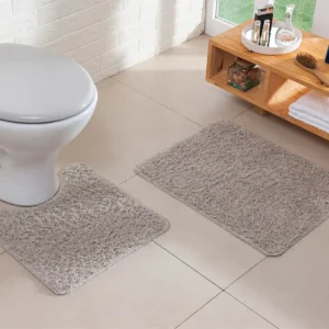 Jogo De Tapete De Banheiro Kit 2 Peças