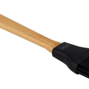 Pincel Silicone E Bamboo Preto Mor