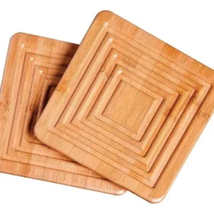 Descanso Para Panela 18 X 18cm Bamboo Com 2 Peças 8443 Mor